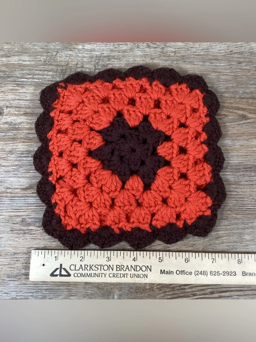 5 Vintage Hand Crocheted Pot Holders Hot Pad Trivet Granny Grannycore Set